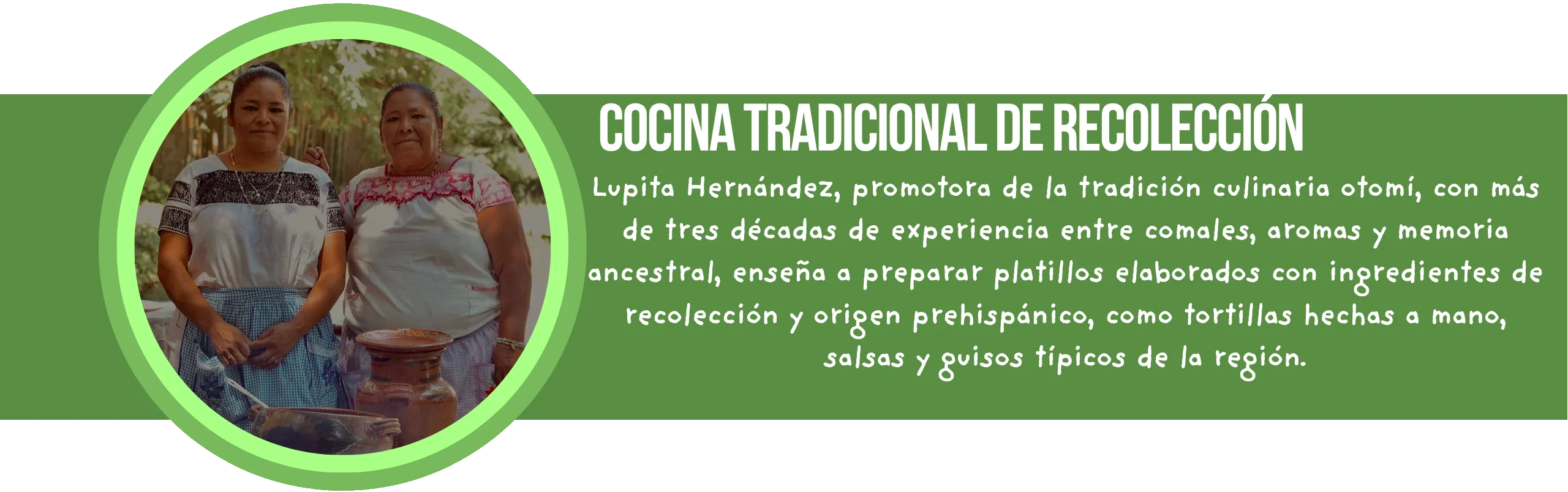 Banner Cocina Tradicional de Recolección